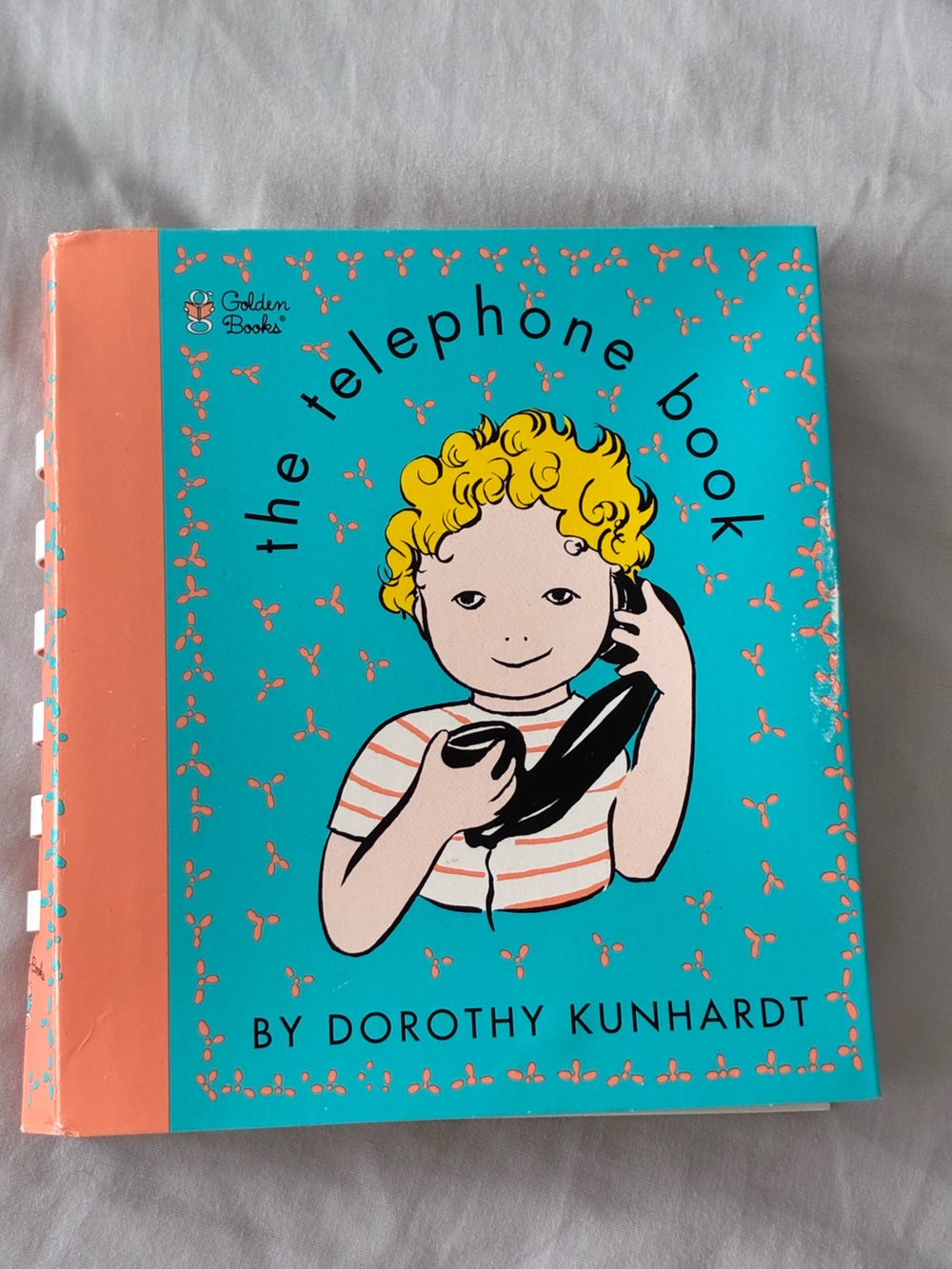 Golden Books The Telephone Book - Kids Learning Book in Teal and Coral